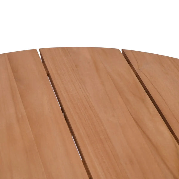 Bramble Sienna Round Dining Table 59'' - Outdoor Teak-Bramble-Blue Hand Home