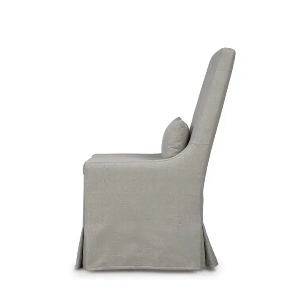 Bramble Sierra Modern Slipcovered Dining Chair W/O Castors In Camelot Performance Fabric-Bramble-Blue Hand Home