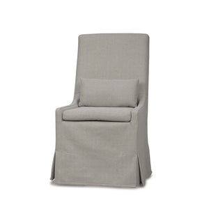 Bramble Sierra Modern Slipcovered Dining Chair W/O Castors In Camelot Performance Fabric-Bramble-Blue Hand Home