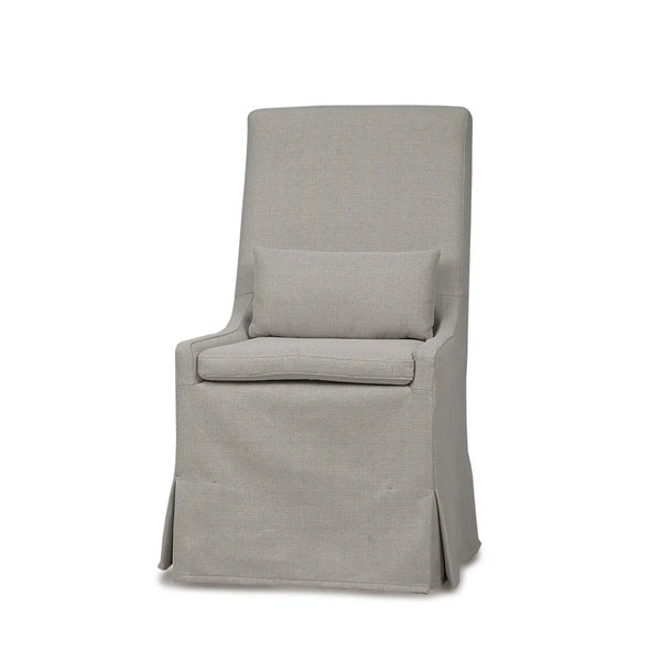 Bramble Sierra Modern Slipcovered Dining Chair W/O Castors In Camelot Performance Fabric-Bramble-Blue Hand Home