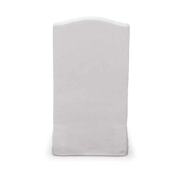 Bramble Sierra Slipcovered Dining Chair W/ Castors W/ Arctic White Performance Fabric-Bramble-Blue Hand Home