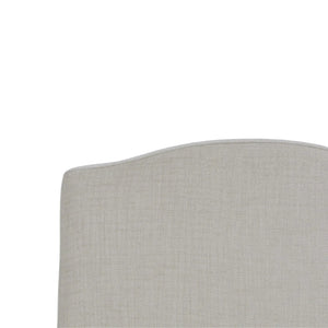 Bramble Sierra Slipcovered Dining Chair w/ Castors w/ Thames Natural Performance Fabric-Bramble-Blue Hand Home