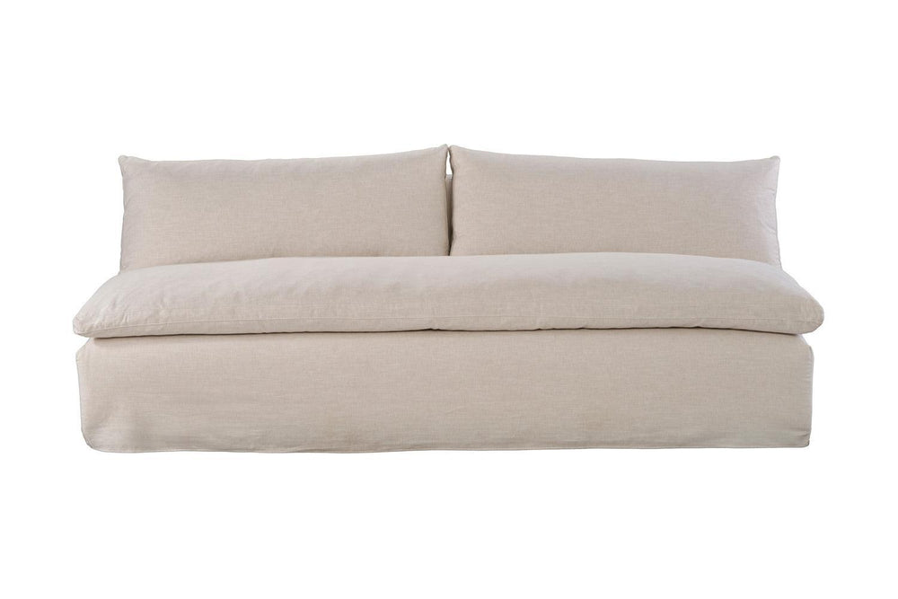 Laguna Armless Sofa-Blue Hand Home