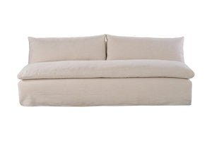 Laguna Armless Sofa-Blue Hand Home