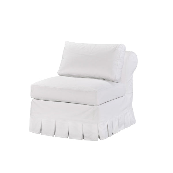 Victoria Armless Chair-Blue Hand Home