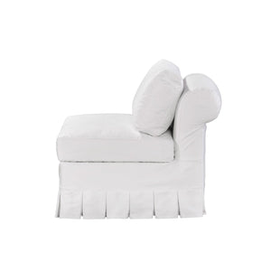 Victoria Armless Chair-Blue Hand Home