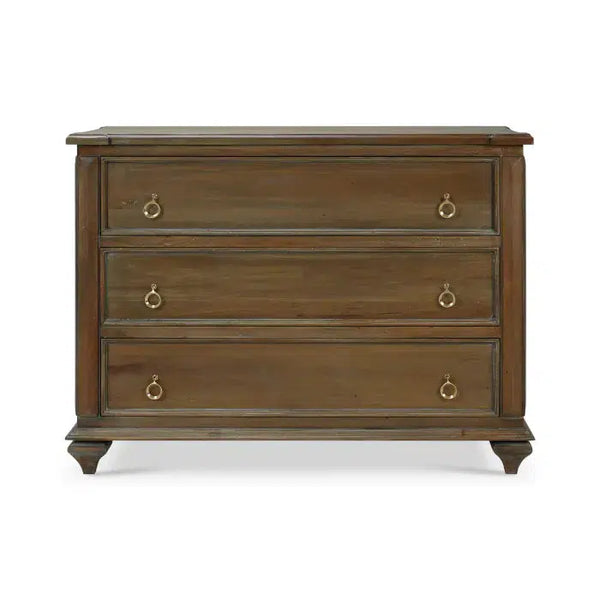 Bramble Soho 3 Drawer Dresser In Straw Wash-Bramble-Blue Hand Home