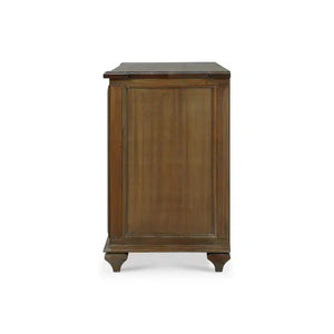 Bramble Soho 3 Drawer Dresser In Straw Wash-Bramble-Blue Hand Home