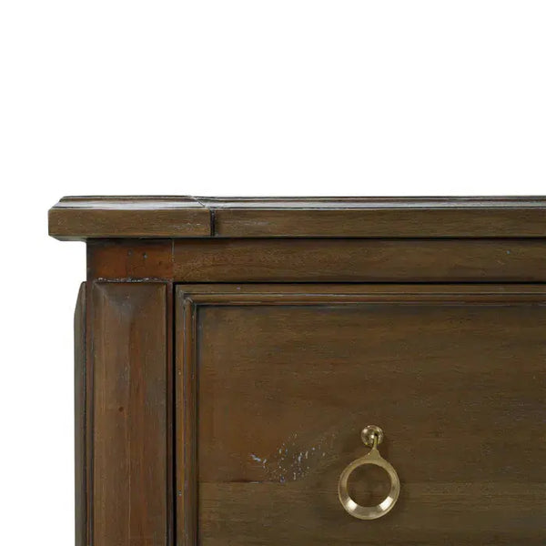 Bramble Soho 3 Drawer Dresser In Straw Wash-Bramble-Blue Hand Home