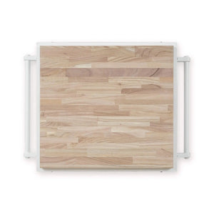 Bramble Sonoma Island In Architectural White W/ Rattan Natural Baskets-Bramble-Blue Hand Home