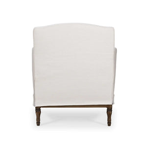 Bramble St. James Slipcovered Chair In Arctic White Performance Fabric-Bramble-Blue Hand Home