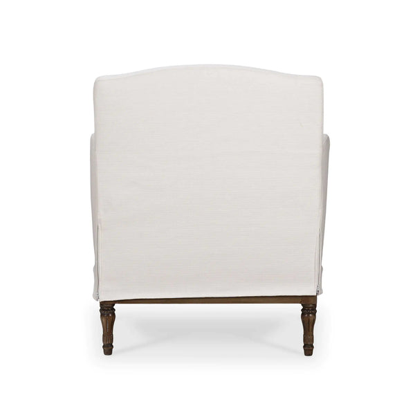 Bramble St. James Slipcovered Chair In Arctic White Performance Fabric-Bramble-Blue Hand Home