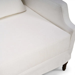 Bramble St. James Slipcovered Chair In Arctic White Performance Fabric-Bramble-Blue Hand Home