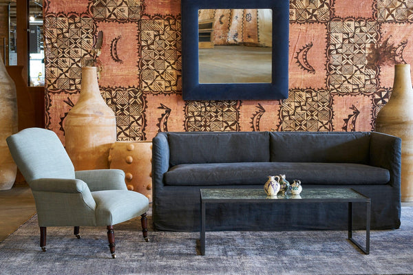 Cisco Brothers Stewart Sofa-Blue Hand Home
