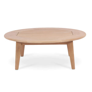 Bramble Stockton Round Coffee Table - Outdoor Teak-Bramble-Blue Hand Home