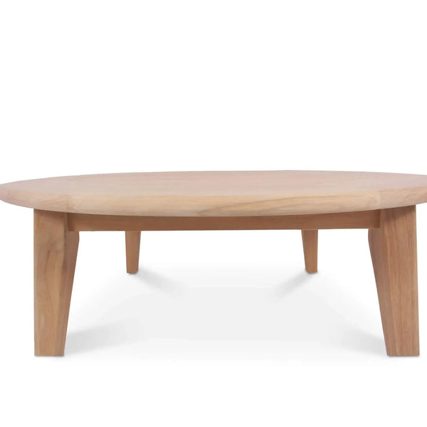 Bramble Stockton Round Coffee Table - Outdoor Teak-Bramble-Blue Hand Home