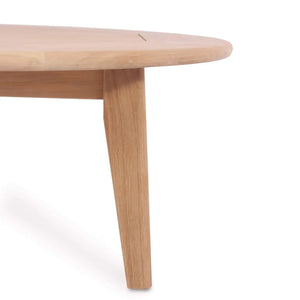 Bramble Stockton Round Coffee Table - Outdoor Teak-Bramble-Blue Hand Home