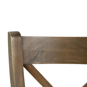 Bramble Summerset Chair W/ Wood Seat In Straw Wash-Bramble-Blue Hand Home