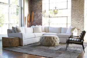 Sunset 2 Arm Sectional-Blue Hand Home