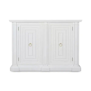 Bramble Surrey Narrow Sideboard In True White-Bramble-Blue Hand Home