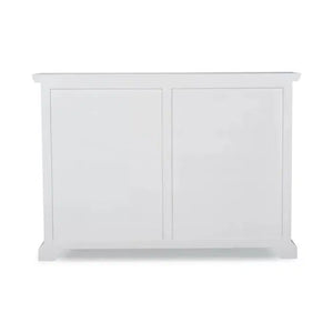 Bramble Surrey Narrow Sideboard In True White-Bramble-Blue Hand Home