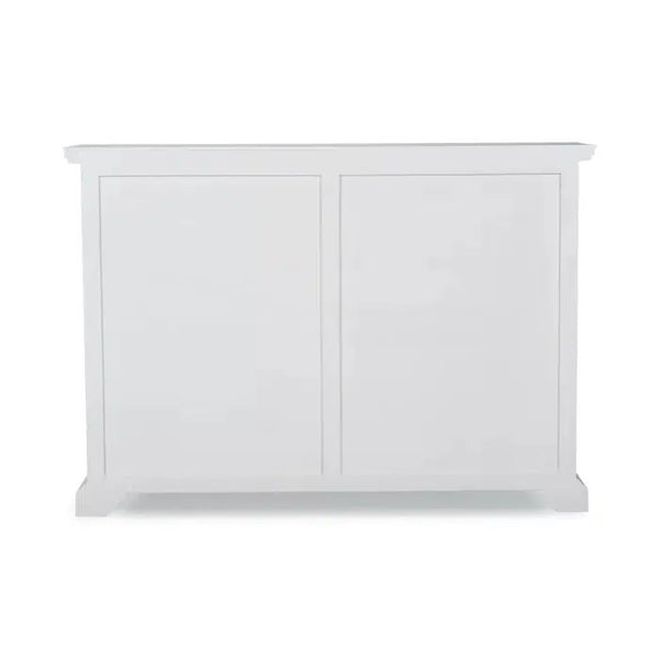 Bramble Surrey Narrow Sideboard In True White-Bramble-Blue Hand Home