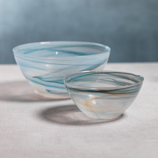 Lagoon Alabaster Glass Bowl - Small