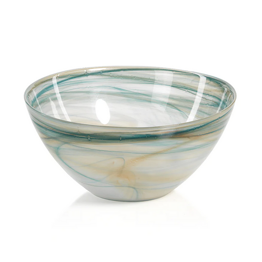 Lagoon Alabaster Glass Bowl - Small