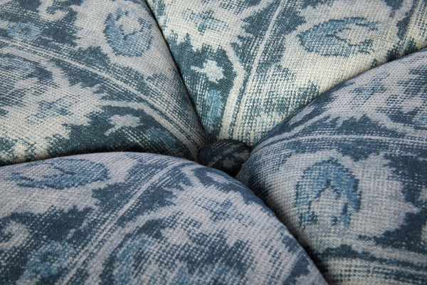 Tonto Ottoman-Blue Hand Home