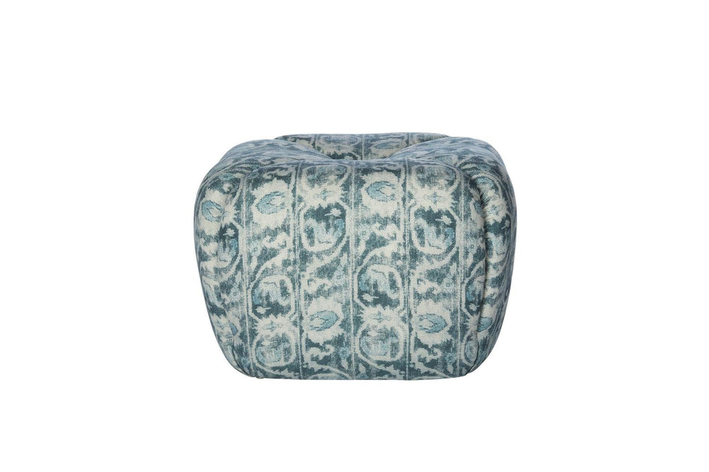 Tonto Ottoman-Blue Hand Home