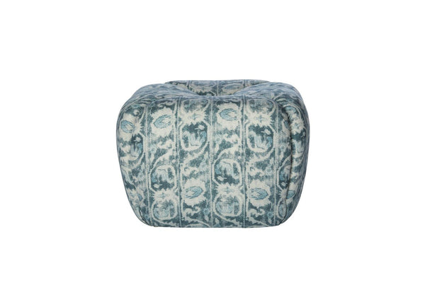 Tonto Ottoman-Blue Hand Home