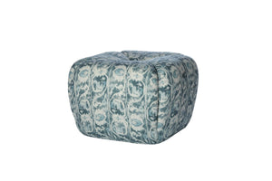 Tonto Ottoman-Blue Hand Home