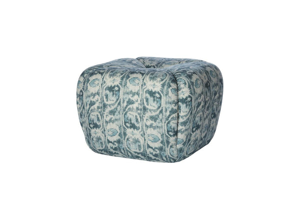 Tonto Ottoman-Blue Hand Home