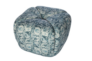 Tonto Ottoman-Blue Hand Home