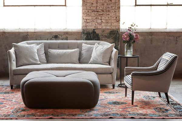Tonto Ottoman Large-Blue Hand Home
