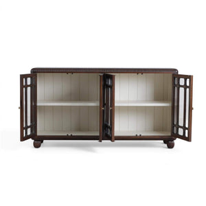 Bramble Toulouse Sideboard in Matt Teak Brown w/ Putty Interior-Bramble-Blue Hand Home