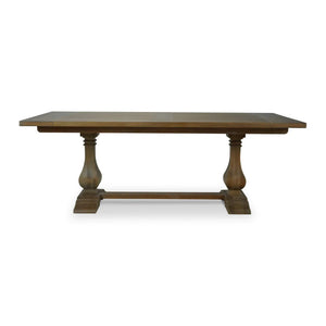Bramble Trestle Dining Table 84'' In Straw Wash-Bramble-Blue Hand Home