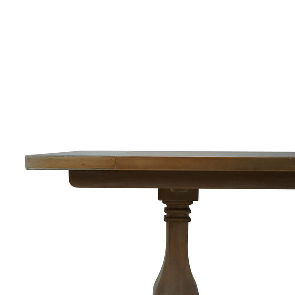 Bramble Trestle Dining Table 84'' In Straw Wash-Bramble-Blue Hand Home