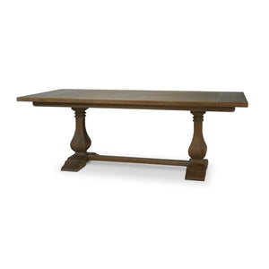 Bramble Trestle Dining Table 84'' In Straw Wash-Bramble-Blue Hand Home