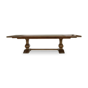 Bramble Trestle Extension Table 96 - 120'' In Straw Wash-Bramble-Blue Hand Home