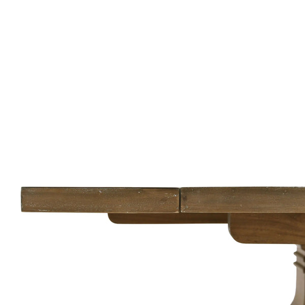 Bramble Trestle Extension Table 96 - 120'' In Straw Wash-Bramble-Blue Hand Home