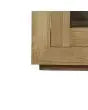 Bramble Tuscan Rustic Distressed Teak 4 Door Sideboard in Teak Natural w/ Weathered Teak Distressing-Bramble-Blue Hand Home