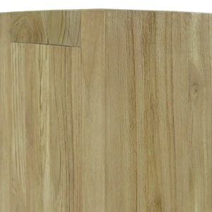 Bramble Tuscan Rustic Distressed Teak Console in Teak Natural w/ Weathered Teak Distressing-Bramble-Blue Hand Home