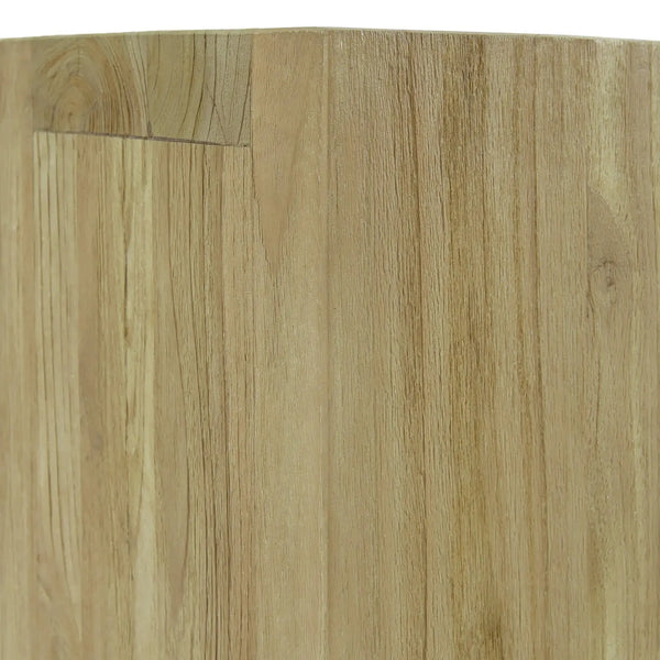 Bramble Tuscan Rustic Distressed Teak Console in Teak Natural w/ Weathered Teak Distressing-Bramble-Blue Hand Home