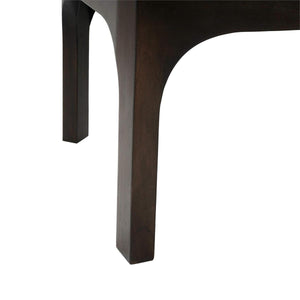 Bramble Vannes Bench w/ Legs in Walnut & w/ Thames Moss Green Performance Fabric-Bramble-Blue Hand Home
