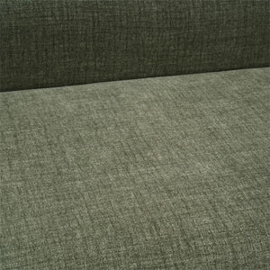 Bramble Vannes Bench w/ Legs in Walnut & w/ Thames Moss Green Performance Fabric-Bramble-Blue Hand Home