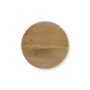 Bramble Vannes Round End Table In Fruitwood-Bramble-Blue Hand Home