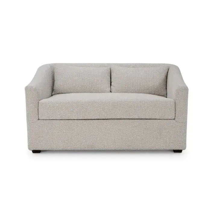 Bramble Victor Loveseat In Boucle Sand Performance Fabric-Bramble-Blue Hand Home