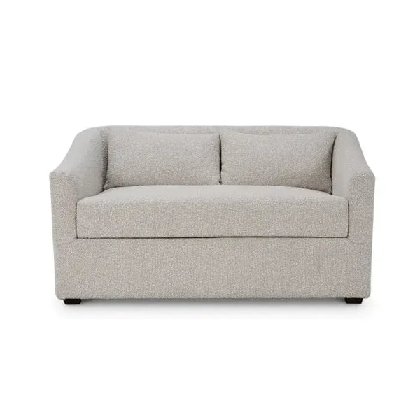 Bramble Victor Loveseat In Boucle Sand Performance Fabric-Bramble-Blue Hand Home