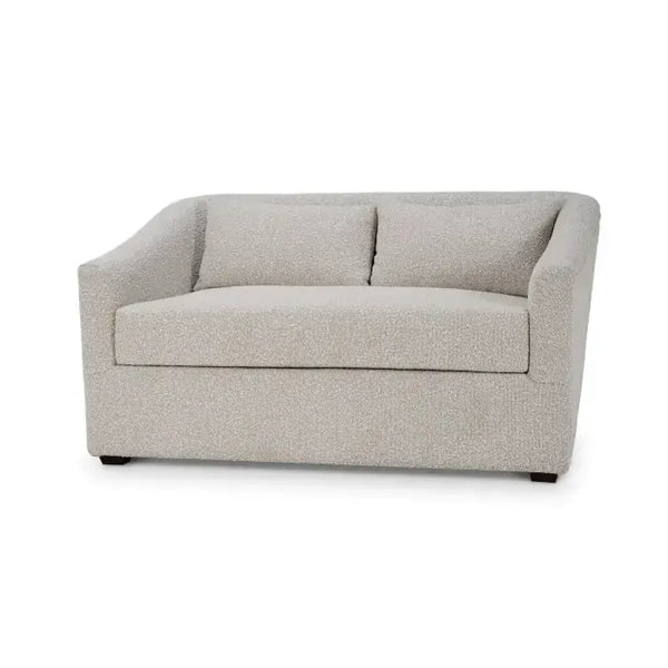 Bramble Victor Loveseat In Boucle Sand Performance Fabric-Bramble-Blue Hand Home